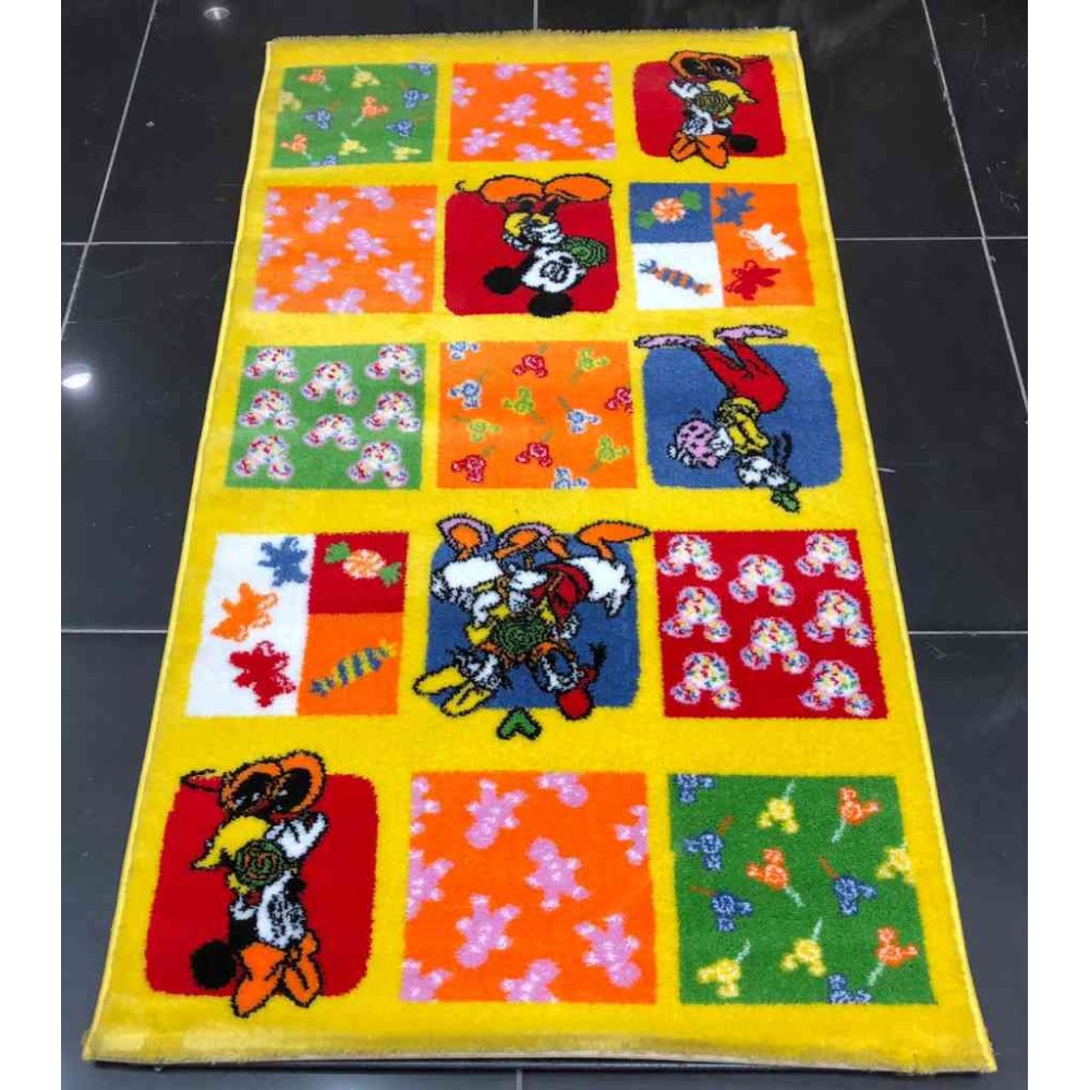 سجاد تركي اطفال اصفر 80*150 سجاد تركي اطفال اصفر 80*150