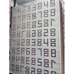 سجاد تركي مخفض درجه اولا لون رصاصي مع موف مقاس 350*250