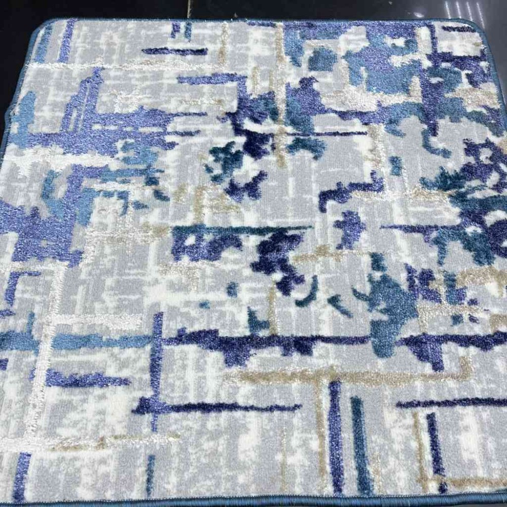 Turkish Irbid 474 carpet gray dark blue measured in square meters 100*100
