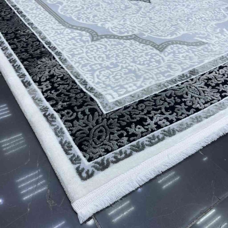 سجاد فكتوريا تركي 9196 لون اسود مقاس 100*300