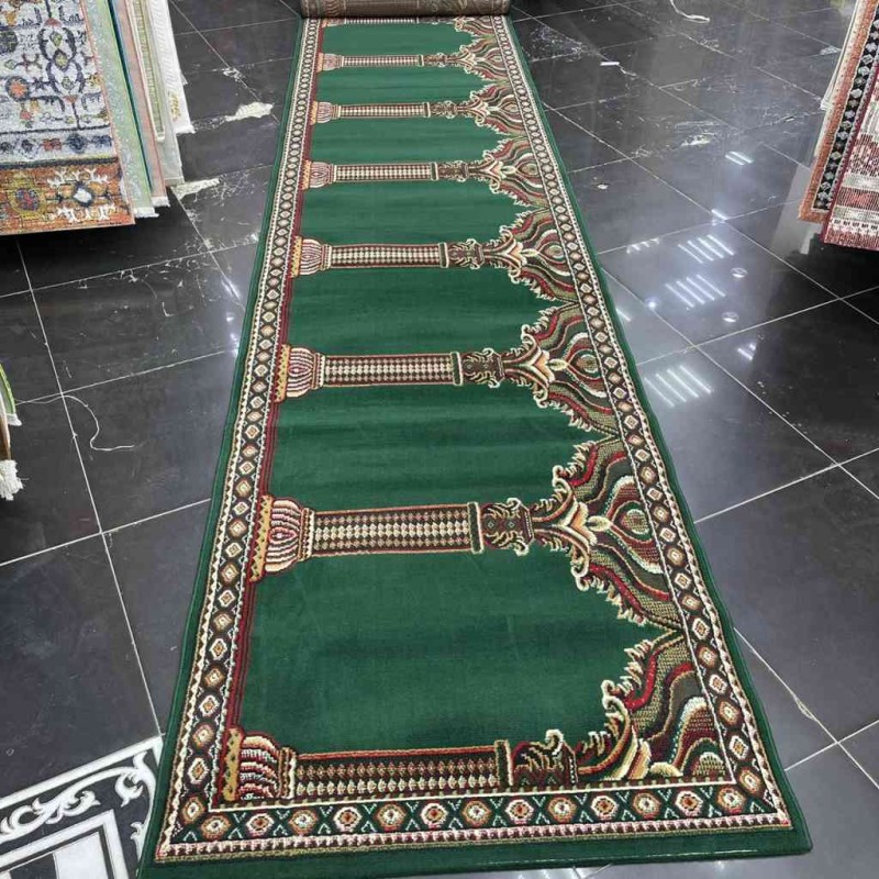 سجاد صلاة محراب وطني SC116 اخضر مقاس 120*950 سم