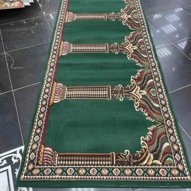 سجاد صلاة محراب وطني SC116 اخضر مقاس 120*950 سم
