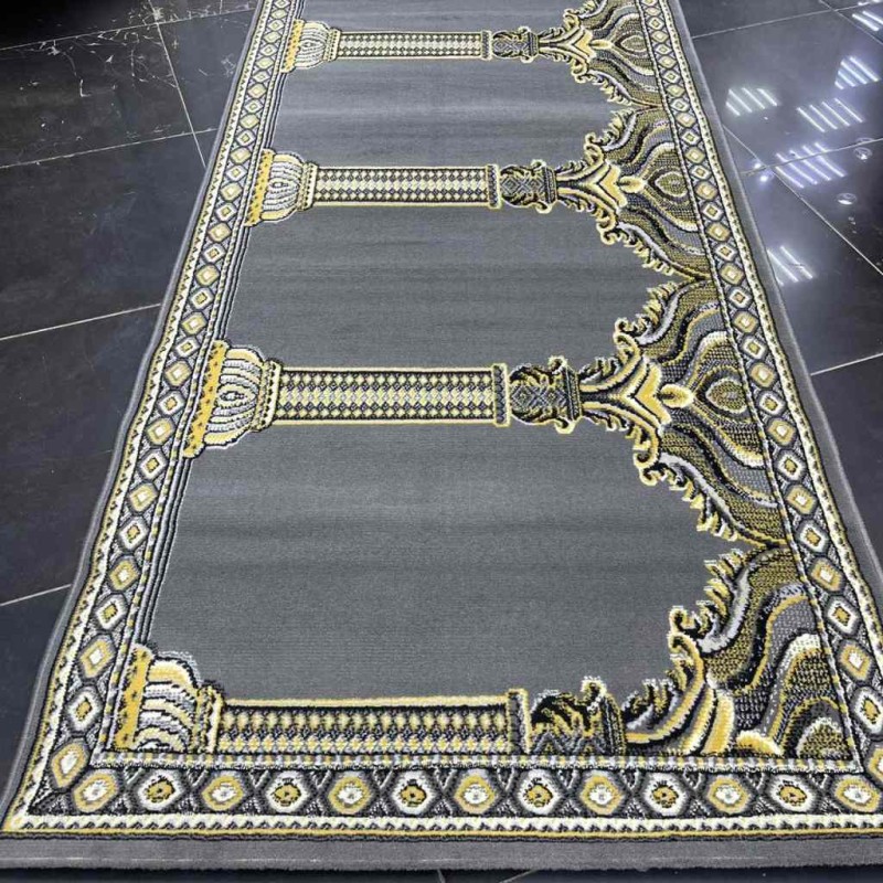 سجاد صلاة محراب وطني SC116 رصاصي مقاس 120*950 سم سجاد صلاة محراب وطني SC116 رصاصي مقاس 120*950 سم