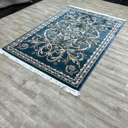 سجاد تركي نقشه فرنسي 100 ازرق مقاس 300*400