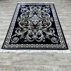 سجاد تركي نقشه فرنسي 100 كحلي مقاس 400*500