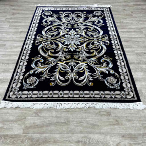 سجاد تركي نقشه فرنسي 100 كحلي مقاس 400*500