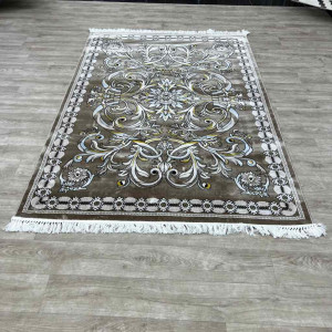 سجاد تركي نقشه فرنسي 100 بني مقاس 400*500