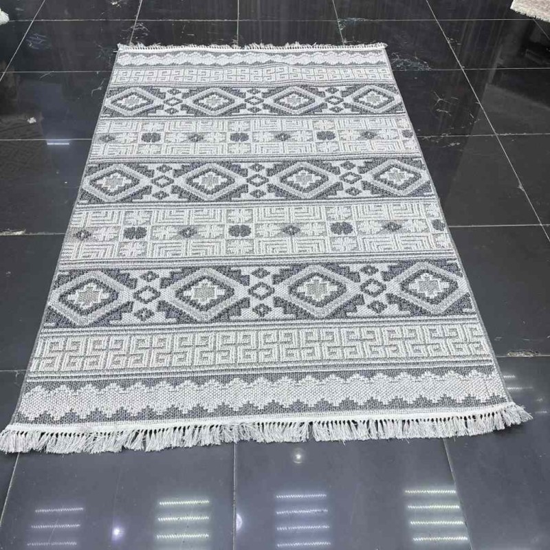 سجاد خيش ماجستيك تركي 08745B رصاصي مقاس 80*150