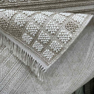 سجاد خيش ماجستيك تركي 08656B بيج غامق مقاس 300*400