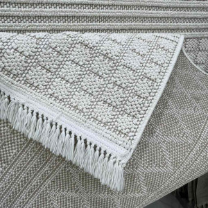 سجاد خيش ماجستيك تركي 08656B ايفوري مقاس 50*80