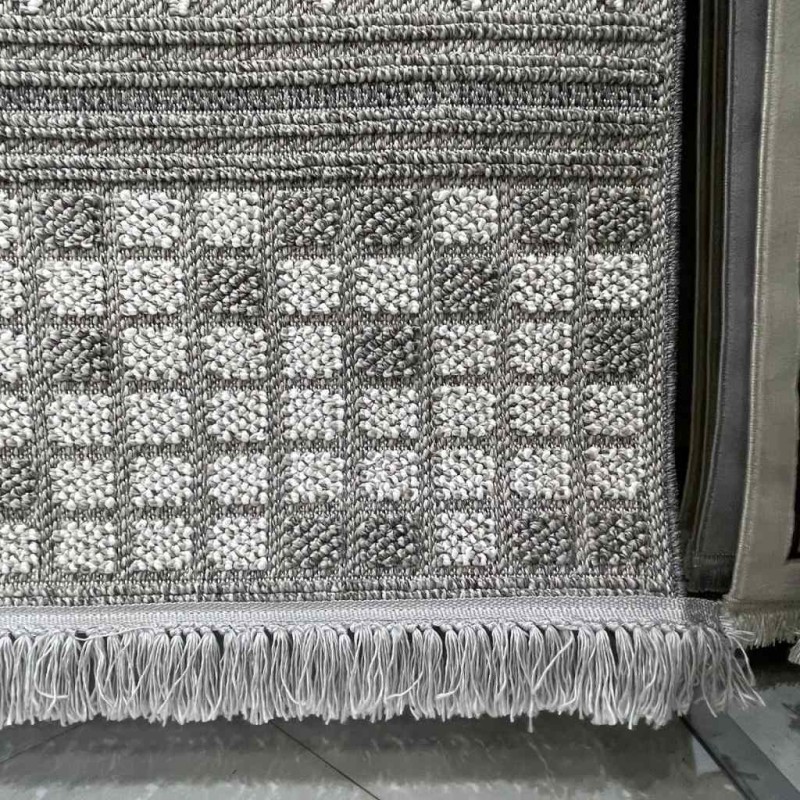 سجاد خيش ماجستيك تركي 08656B رصاصي مقاس 50*80