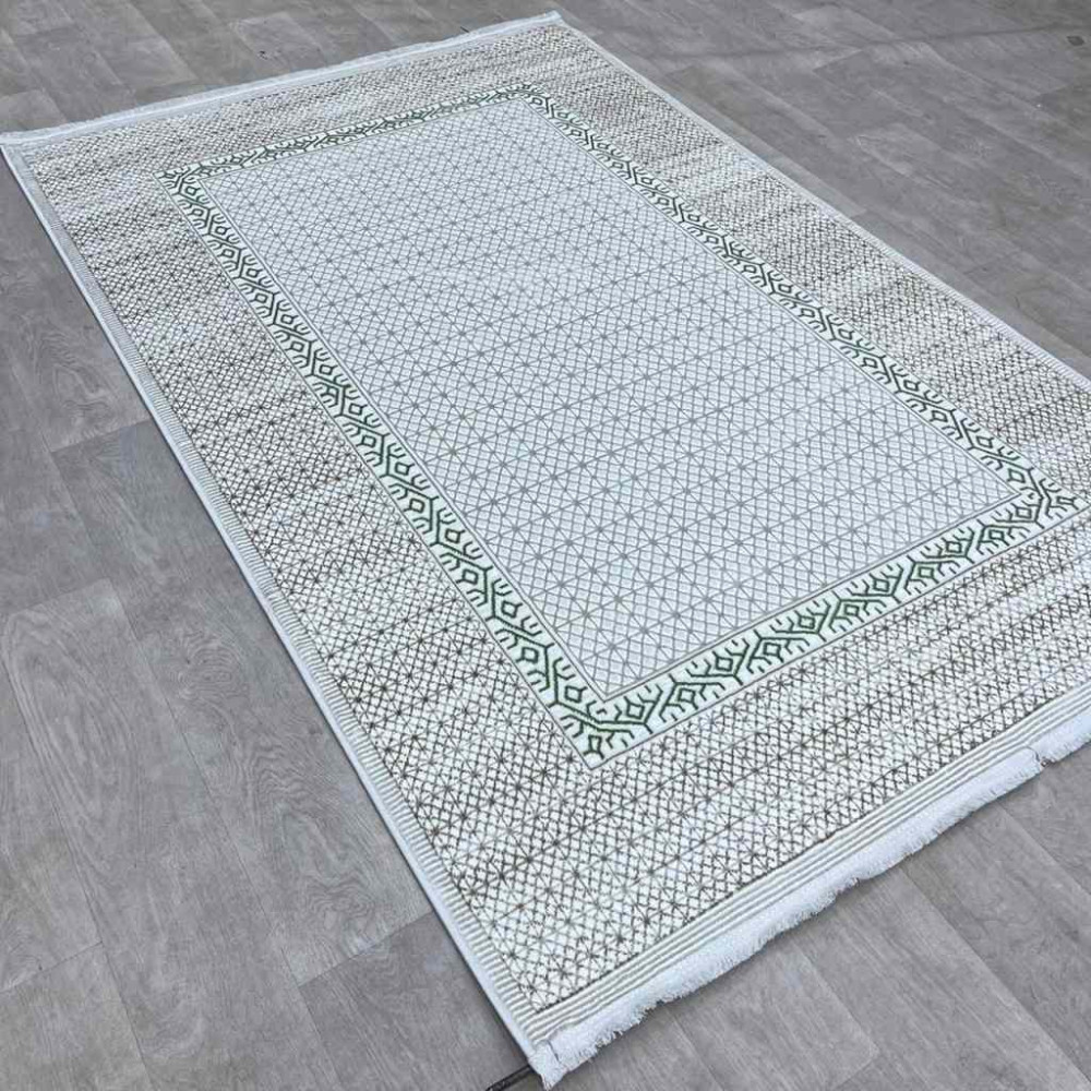 سجاد تركي رانا تركي 1102A كريم اخضر مقاس 200*300