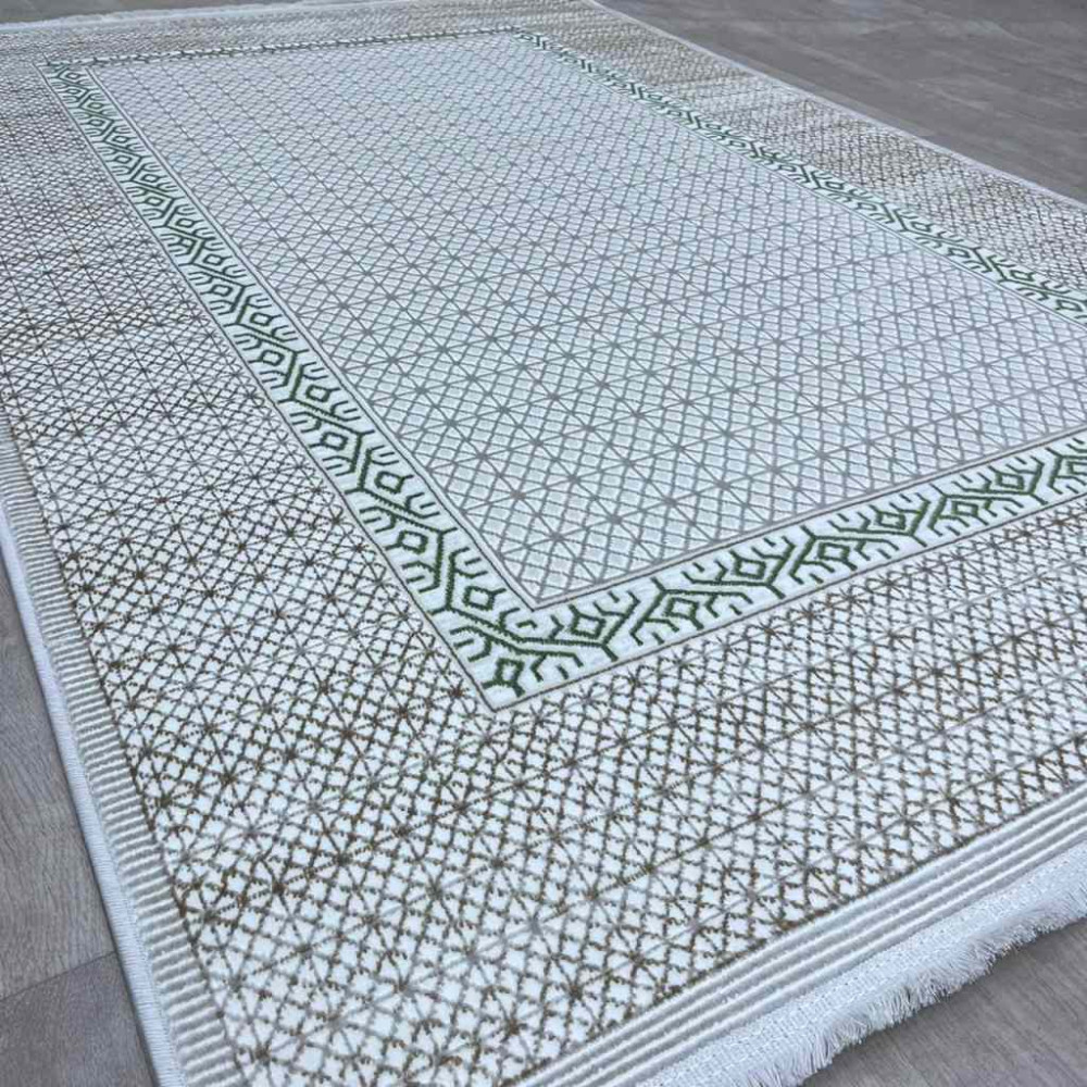 سجاد تركي رانا تركي 1102A كريم اخضر مقاس 200*300