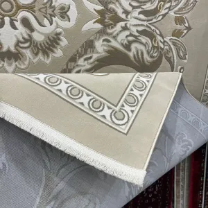 سجاد تركي اناقة نقش فرنسي SRC24A بيج كريم مقاس  400*500