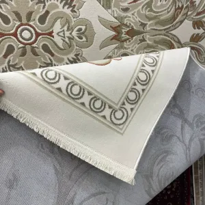 سجاد تركي اناقة نقش فرنسي SRC24A كريم اخضر مقاس  400*500
