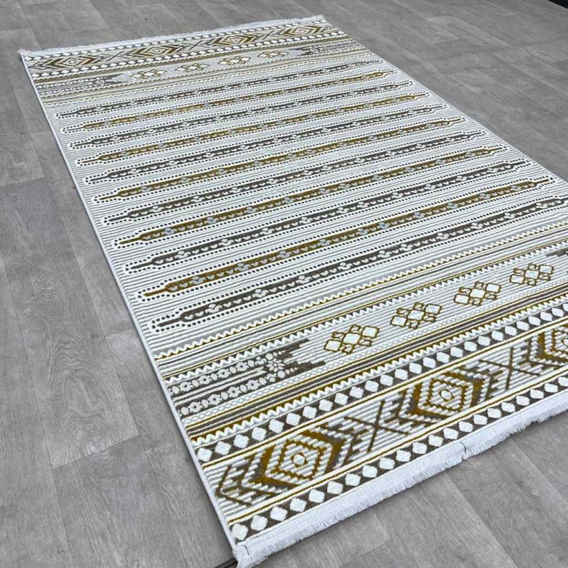 سجاد تركي رانا تركي 1143A  كريم ذهبي مقاس 150*220