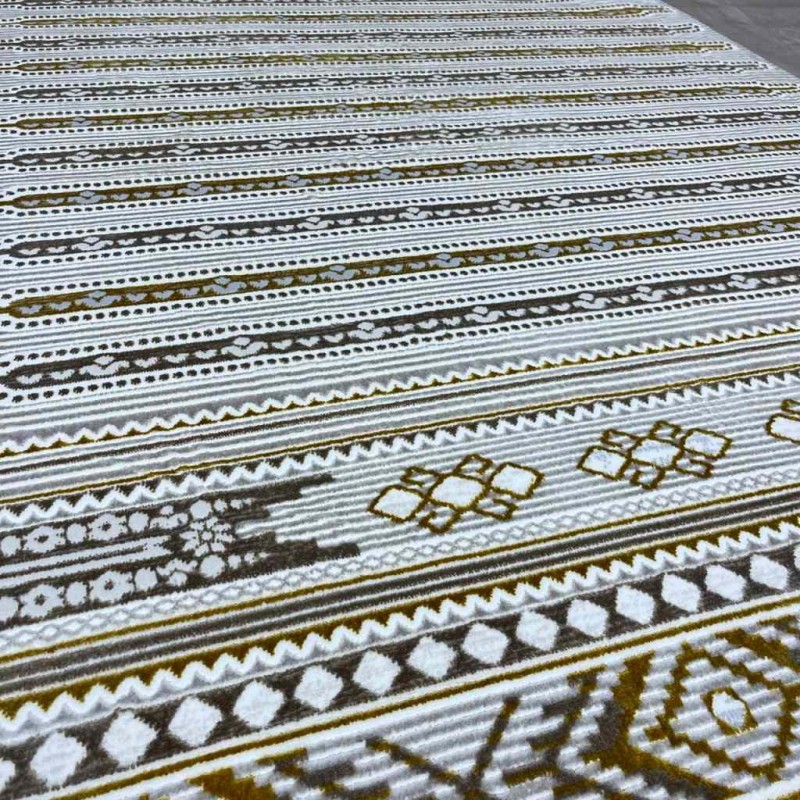 سجاد تركي رانا تركي 1143A  كريم ذهبي مقاس 150*220