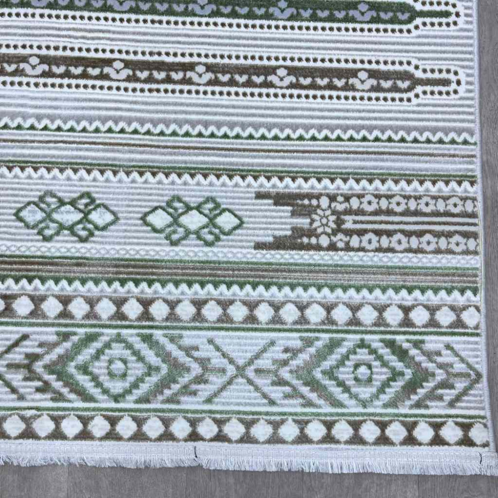 سجاد تركي رانا تركي 1143A كريم اخضر مقاس 150*220