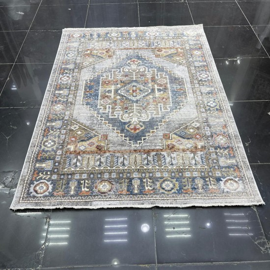 Turkish Bohemian Crystal Carpet OA034A Light Gray Color Size 200*300 Turkish Bohemian Crystal Carpet OA034A Light Gray Color Size 200*300