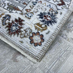 سجاد بوهيمي كريستال تركي DG198A لون كريم زهري مقاس 80*150 سجاد بوهيمي كريستال تركي DG198A لون كريم زهري مقاس 80*150