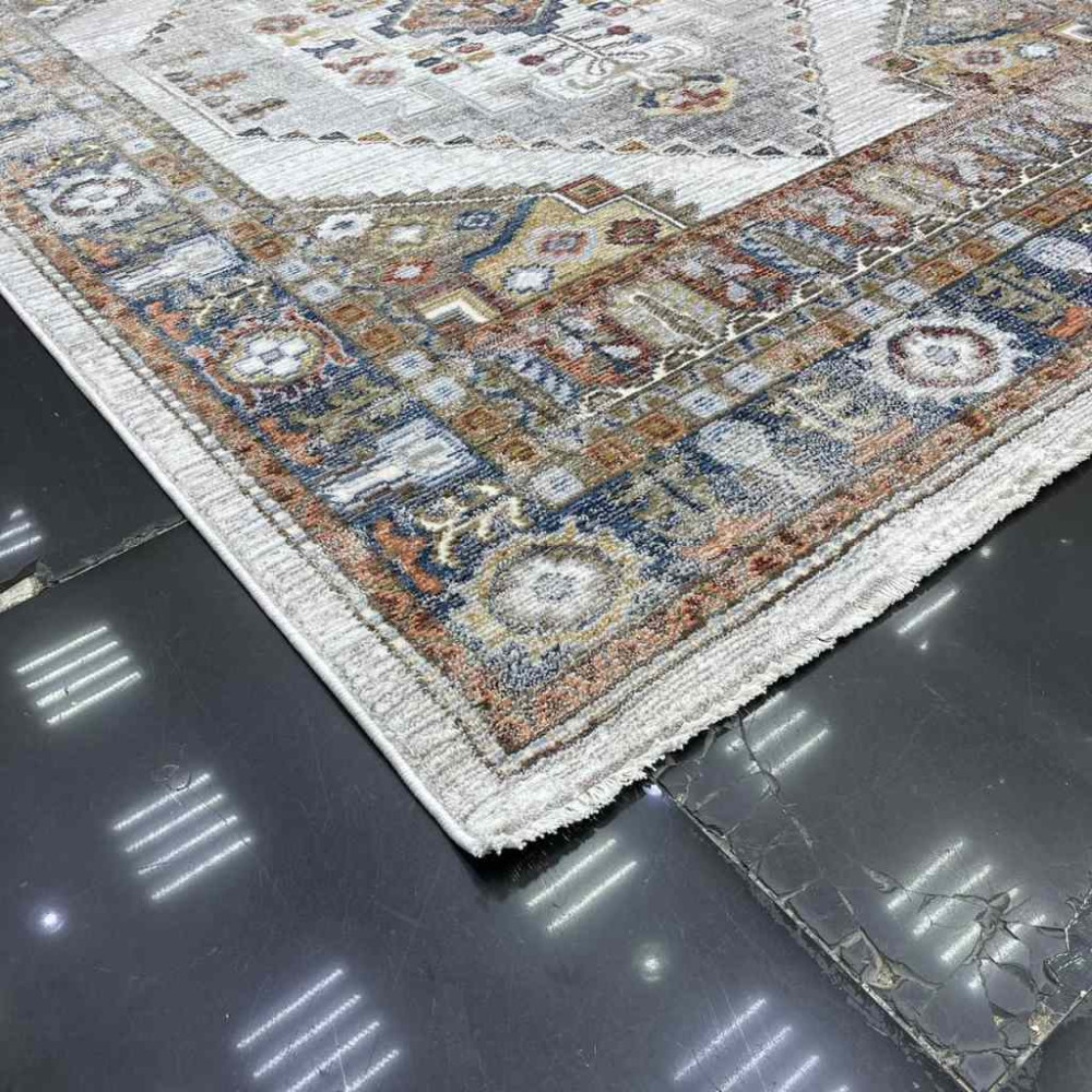 سجاد بوهيمي كريستال تركي OA034A لون بيج بيج مقاس 100*200