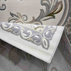 سجاد تركي داليا نقش فرنسي تركي 9769A كريم سيلفر مقاس 400*500 سجاد تركي داليا نقش فرنسي تركي 9769A كريم سيلفر مقاس 400*500