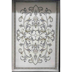 سجاد تركي داليا نقش فرنسي تركي 9771A كريم سماوي مقاس 400*500