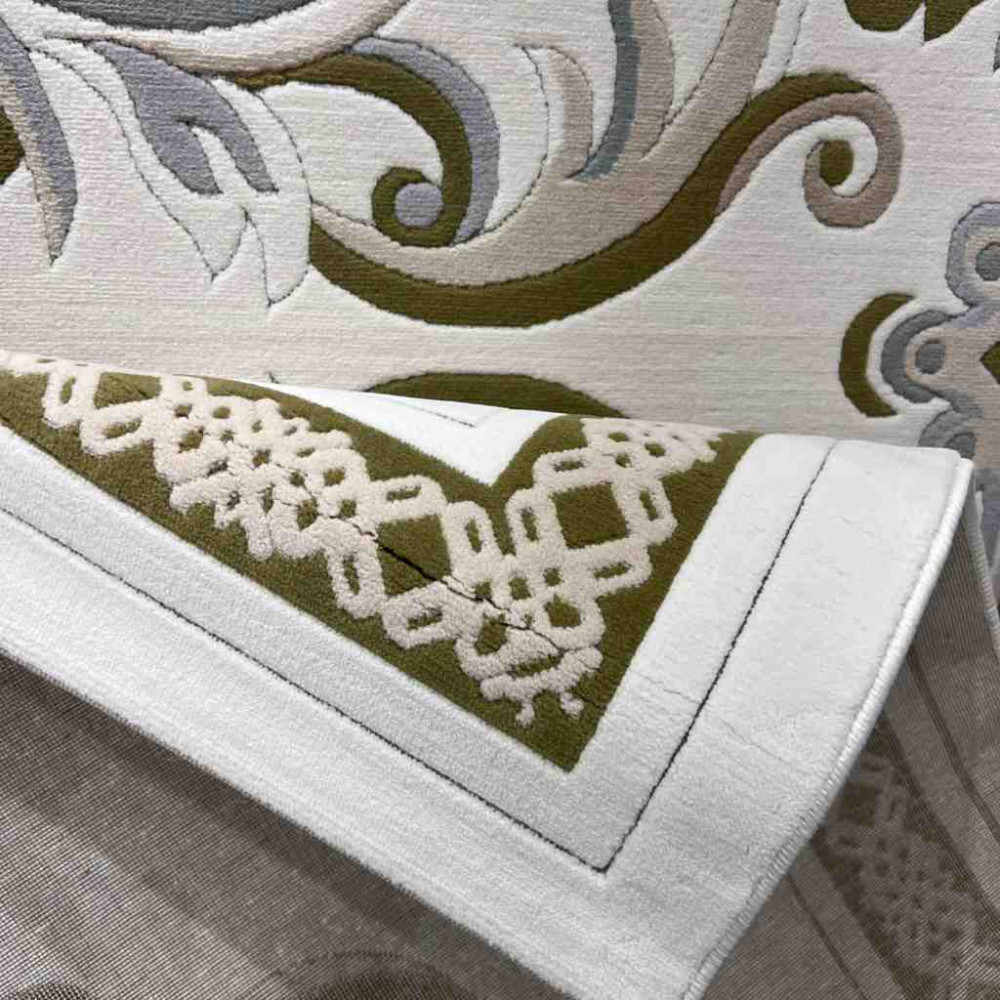 سجاد تركي داليا نقش فرنسي تركي 9771A كريم اخضر مقاس 50*80 سجاد تركي داليا نقش فرنسي تركي 9771A كريم اخضر مقاس 50*80