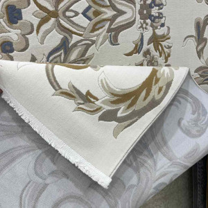 سجاد تركي اناقة نقش فرنسي J941DC كريم بيج مقاس  300*400