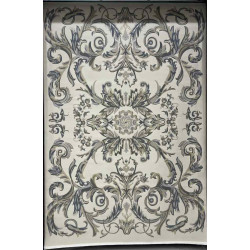 سجاد تركي اناقة نقش فرنسي J941DC كريم سماوي مقاس 50*80