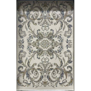 سجاد تركي اناقة نقش فرنسي J941DC كريم رصاصي مقاس 100*200