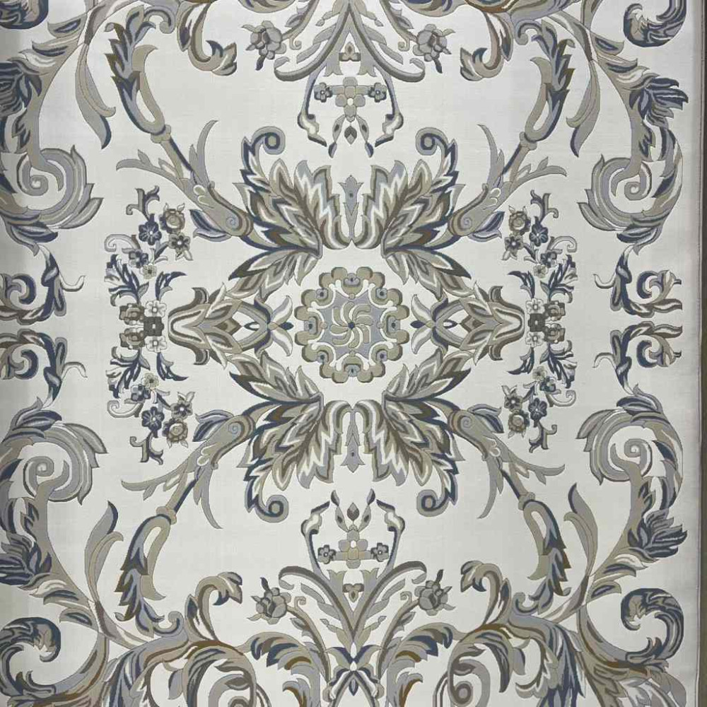 سجاد تركي اناقة نقش فرنسي J941DC كريم سماوي مقاس 100*200