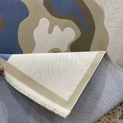 سجاد اناقة تركي SRC15A كريم رصاصي مقاس 300*400