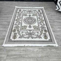 سجاد شرقي اليزا نقش ايراني تركي A6169A بيج غامق كوكين تبلا مقاس 100*200