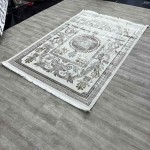 سجاد شرقي اليزا نقش ايراني تركي A6169A بيج ازرق فاتح مقاس 100*300