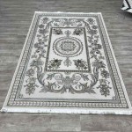 سجاد شرقي اليزا نقش ايراني تركي A6169A بيج ازرق فاتح مقاس 100*300