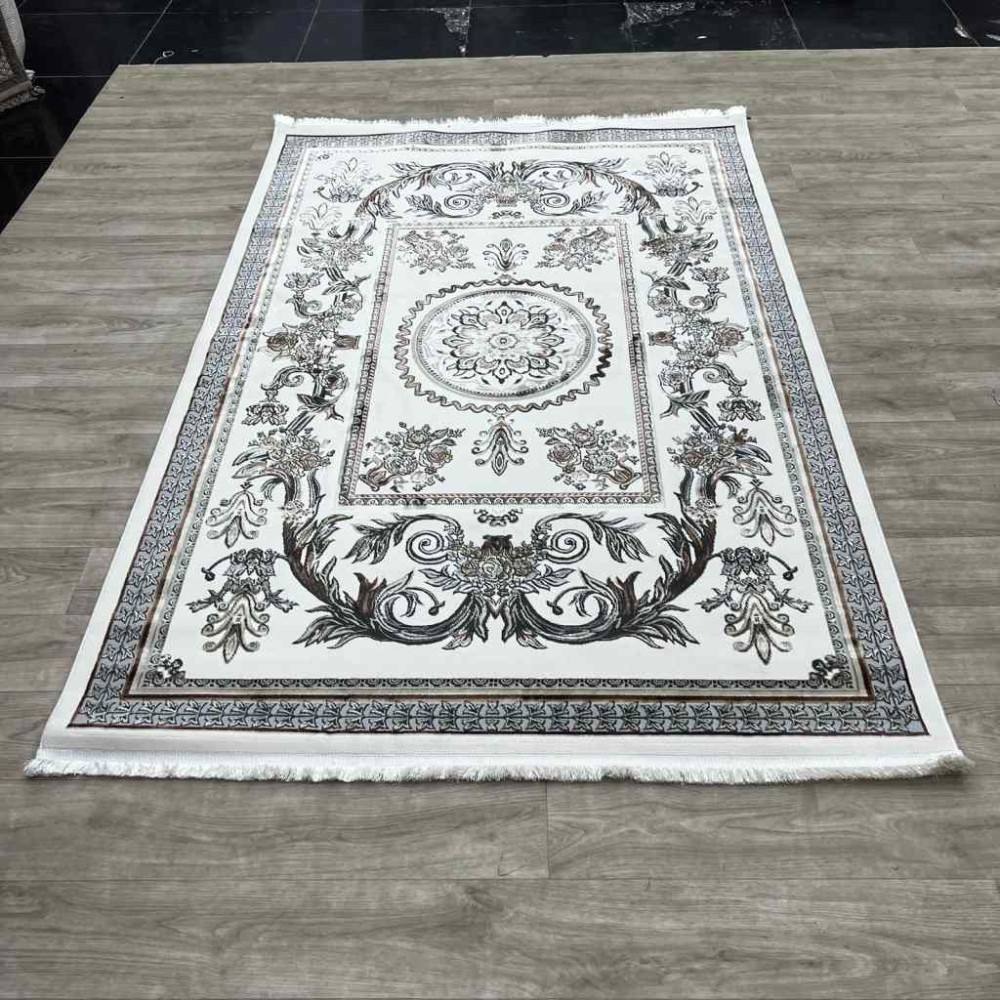 سجاد شرقي اليزا نقش ايراني تركي A6169A كريم توروتكو كريم مقاس 50*80