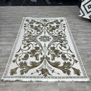 سجاد تركي اليزا نقش فرنسي تركي A6169A بيج كوكن ذهبي مقاس 80*150