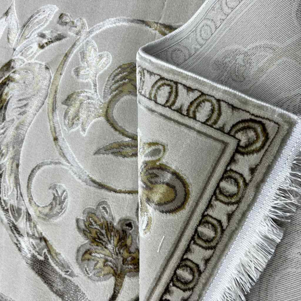 سجاد تركي اليزا نقش فرنسي تركي A6169A بيج كوكن ذهبي مقاس 80*150