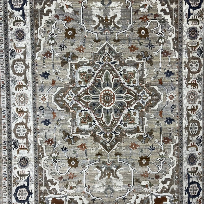 سجاد ليفون بوهيمي تركي M9262 بيج D84929 مقاس 80*150 - سجاد بوهيمي