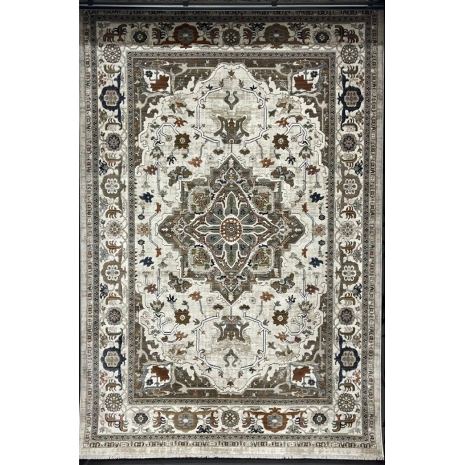 سجاد ليفون بوهيمي تركي M9262 كريم D84424 مقاس 300*400