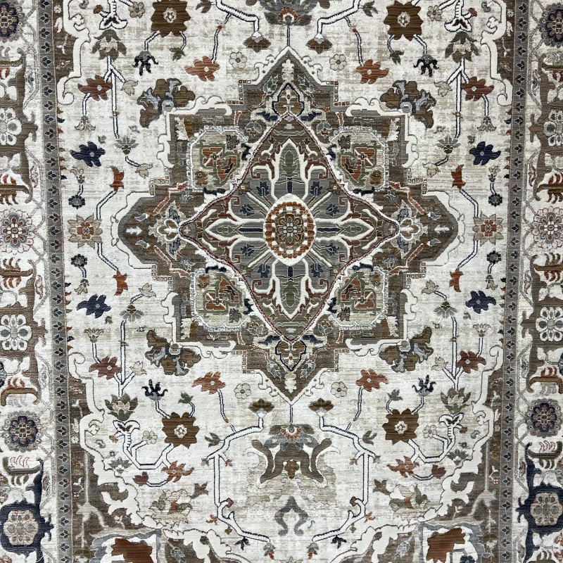 سجاد ليفون بوهيمي تركي M9262 كريم D84424 مقاس 400*500