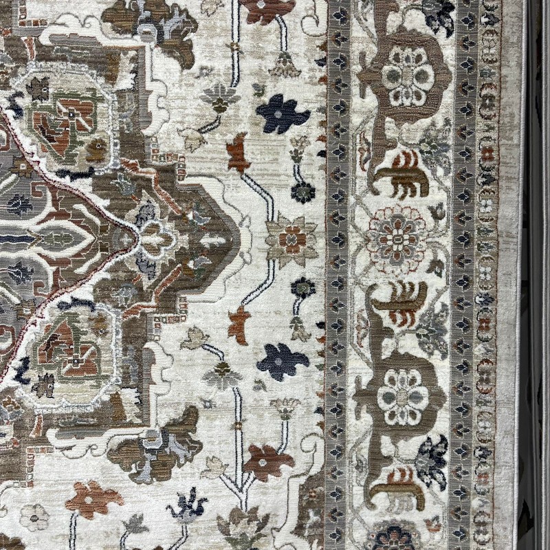 سجاد ليفون بوهيمي تركي M9262 كريم D84424 مقاس 400*500
