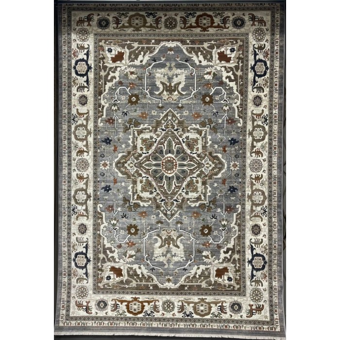 سجاد ليفون بوهيمي تركي M9262 رصاصي D84727 مقاس 200*300