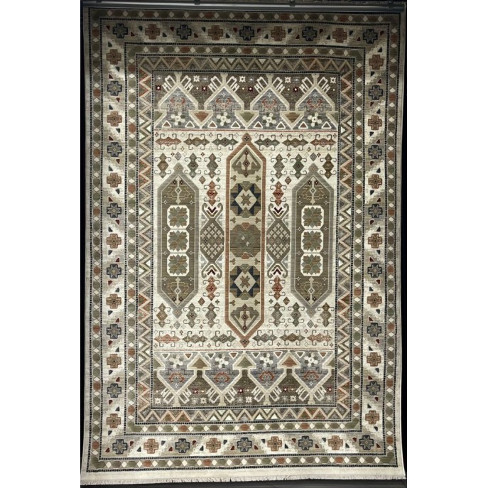سجاد ليفون بوهيمي تركي L6952 كريم D84494 مقاس 250*350