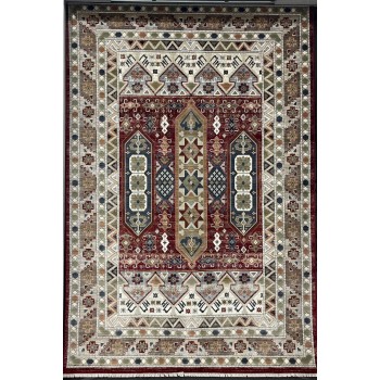سجاد ليفون بوهيمي تركي L6952 احمر D84X9X مقاس 400*500