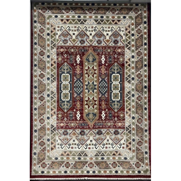 سجاد ليفون بوهيمي تركي L6952 احمر D84X9X مقاس 300*400
