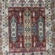 سجاد ليفون بوهيمي تركي L6952 احمر D84X9X مقاس 400*500 - سجاد بوهيمي