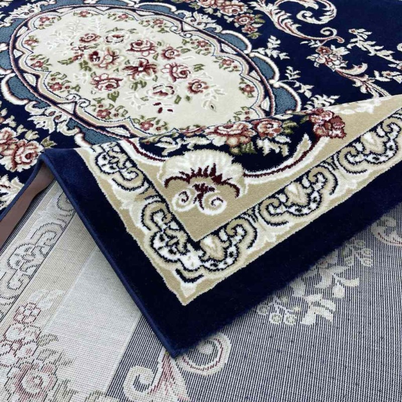 سجاد تركي باريس 6989C لون كحلي مقاس 400*400
