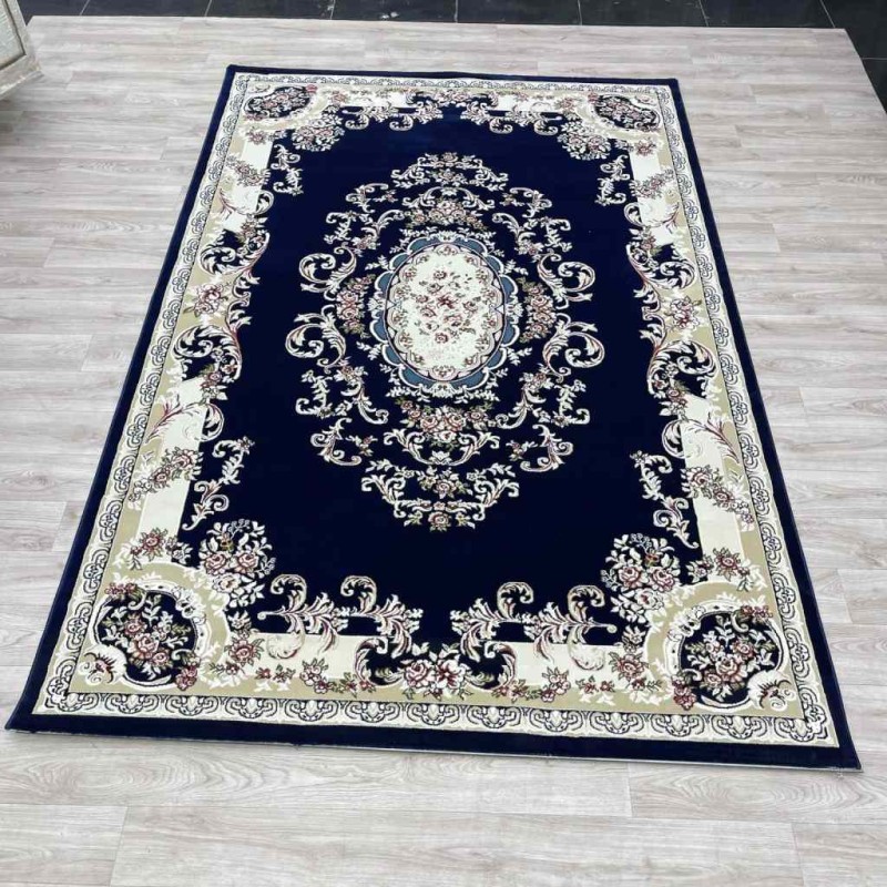 سجاد تركي باريس 6989C لون كحلي مقاس 400*400